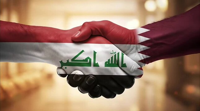 Qatar Iraq Flags Energy Development Partnership