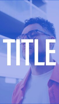 Vertical Big Type with Type and Media