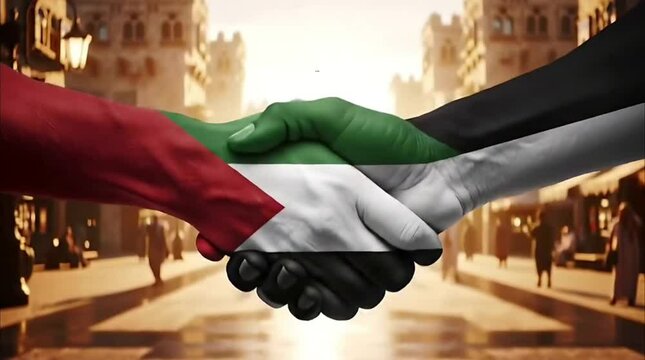 UAE Jordan Pan-Arab Brotherhood Flags