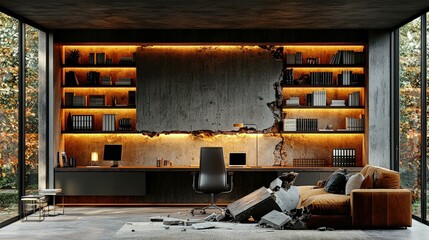 Elegant modern interior room design
