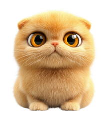Fototapeta premium PNG Scottish Fold cat illustration animal.