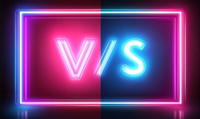 A modern illustration of a versus game cover, sport banner, and team concept