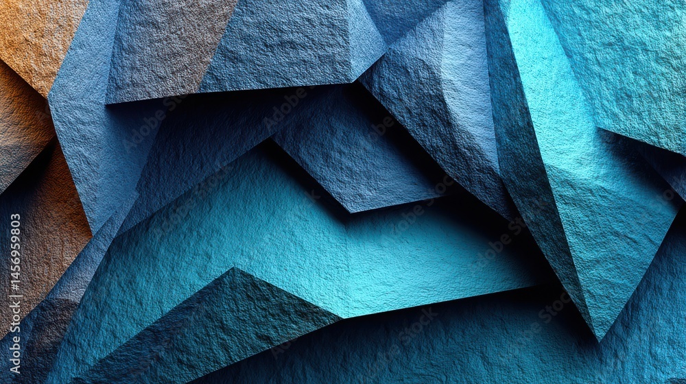 Poster texture light blue white paper background with geometric shape pattern structure cerulean cardboard.
