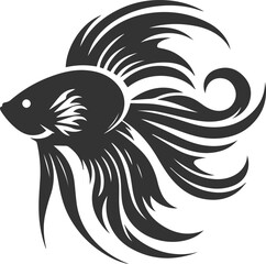 Angelfish vector silhouette