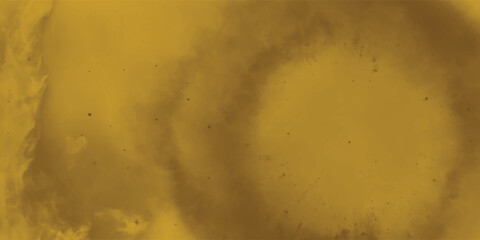 Aged and Distressed Gold Ochre Surface with a Pronounced Vortex Pattern and Gritty Feel
