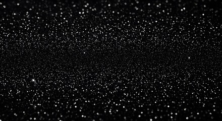 Obraz premium Sparkling Glitter Texture on Black Background Perfect for Elegant Designs