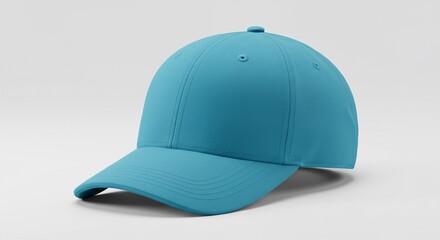 Blue cyan cap mockup for design presentation