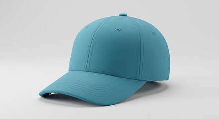 Blue cyan cap mockup for design presentation