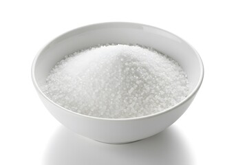 White powder in a white bowl