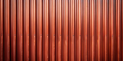 Rustic Red Corrugated Metal Wall Texture A Seamless Background for Design Projects