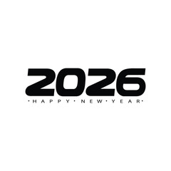Happy new year 2026 design concept, Happy NewYear Greeting Card 3d Number. Happy new year 2026 cover design, for banners, posters, backgrounds and greetings.