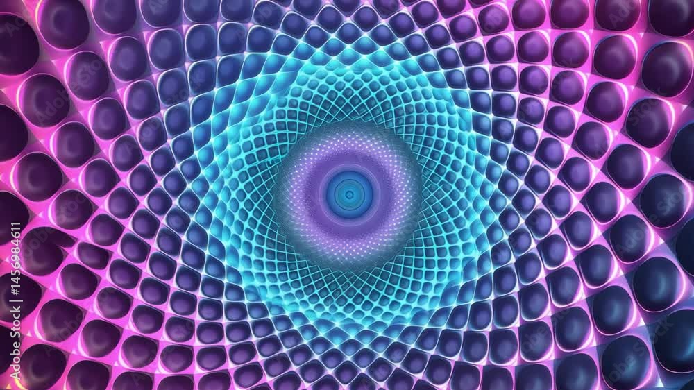 Aufkleber dynamic swirling patterns create a mesmerizing abstract background in vibrant shades of blue and pur