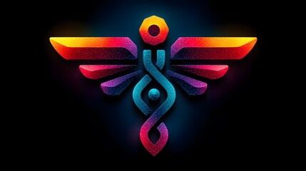 Sleek and Elegant Medical Logo Merging Abstract Human Elements with Geometric Stethoscope Motifs to Emphasize Clarity, Innovation, and Compassionate Visual Design