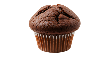 Chocolate Muffin isolated on transparent background