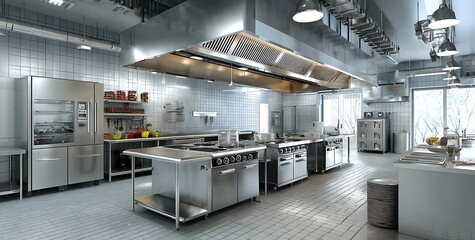 Modern Commercial Kitchen Design Interior