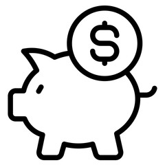 Deposit icon in vector illustration