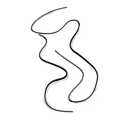 Black and white Neon Lights symbol, perfect for tattoos, vectors, logos, isolated on a white background.
