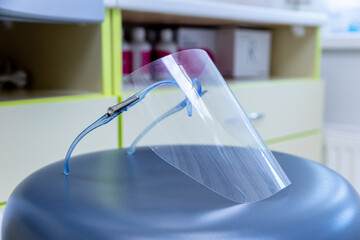 Clear Face Shield Designed for Protection in Medical Environments and Professional Settings,...