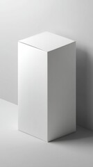 Naklejka premium Blank white box product mockup