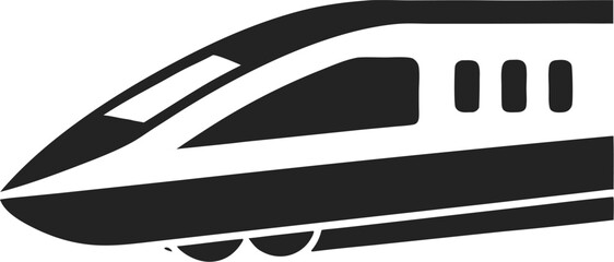 Fototapeta premium Illustration of modern stylish high speed train