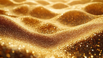 Golden glitter texture