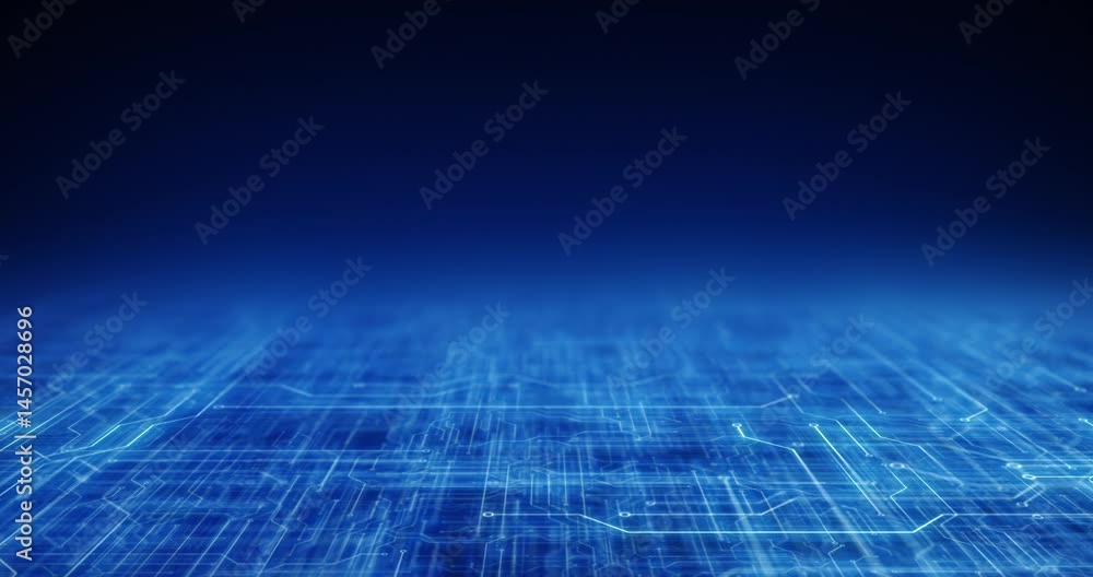 Poster blue abstract line digital technology background for modern tech and digital projects. perfect for p