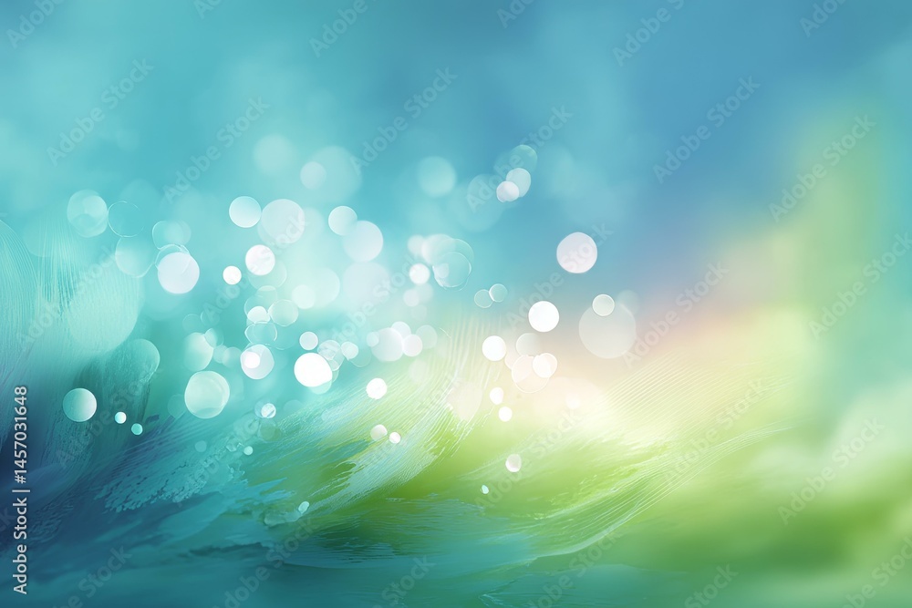 Poster abstract colorful bokeh feather background