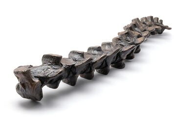 Fossil spine specimen for educational purposes