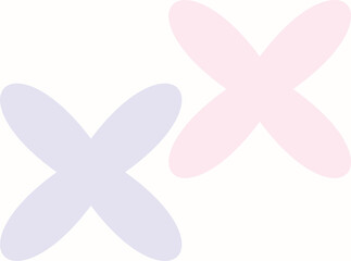 vector illustration of two flowers