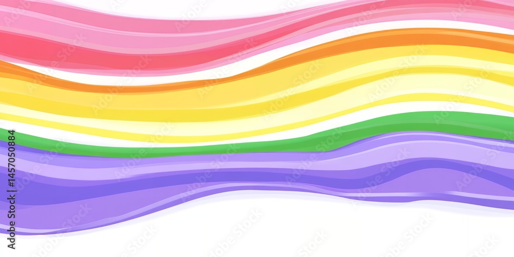 Poster abstract pastel rainbow wave background design perfect for websites brochures and presentationsthis 