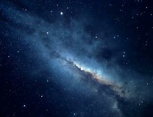 Obraz premium Stunning Night Sky with Milky Way Galaxy