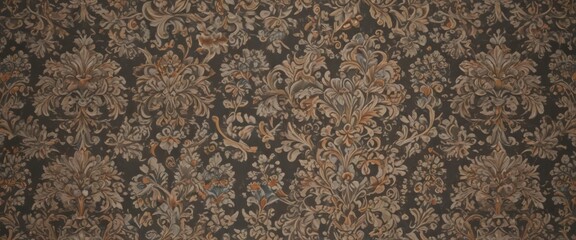 Subtle damask, ornate floral details, seamless repeat, seamless, fabric, textile