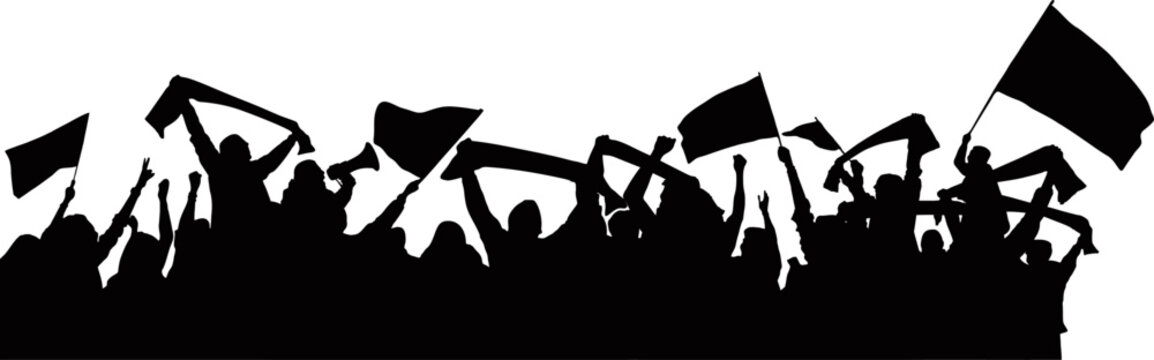 silhouette of suporter illustration