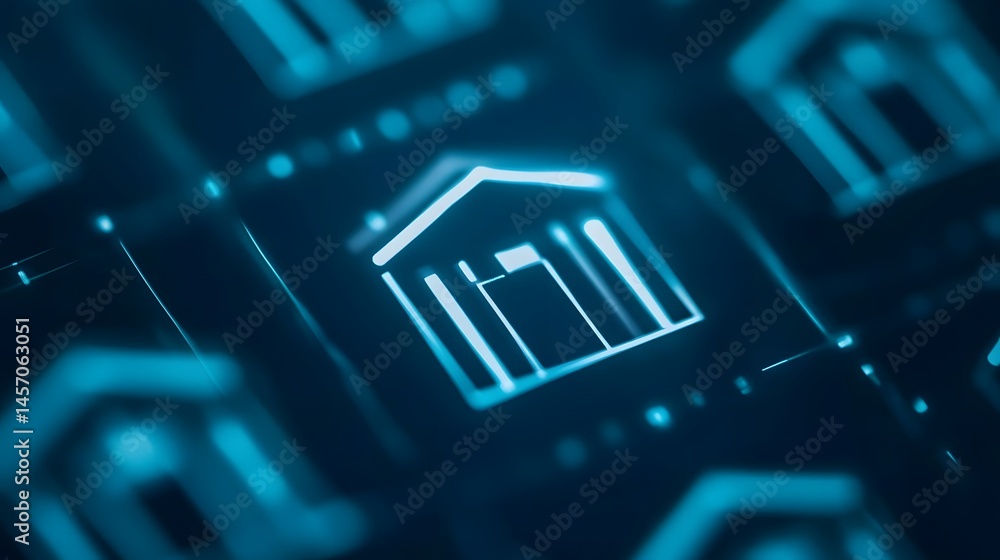Poster digital security interface for banking and financial transactions