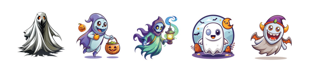 Set Happy Halloween Icons