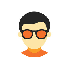 Simple Cartoon Man Avatar Icon