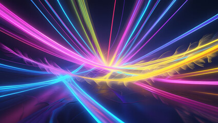 abstract background with glowing lines