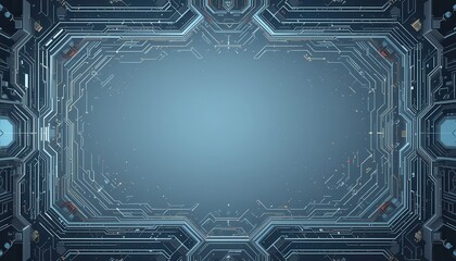 Abstract Futuristic Technology Circuit Board Design