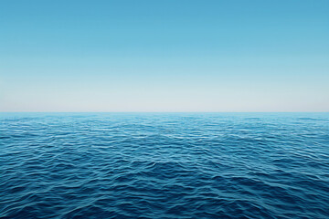 Obraz premium a large body of water with a sky background