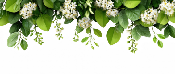 Floral and Flower Border Springtime Decoration Arrangement Transparent PNG