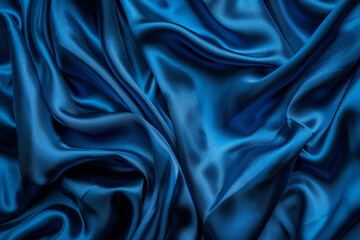 Obraz premium a blue silk fabric with a very large pattern