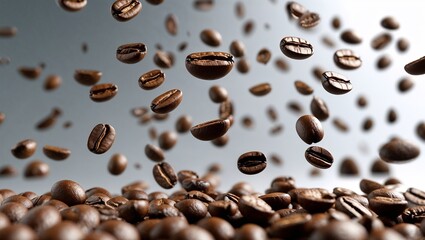 Coffee Beans in Motion