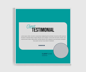 Modern & stylish client testimonial design with beautiful presentation