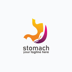 Stomach Logo vector illustration design, Healthy Logo element icon, Stomach healthcare icon vector template