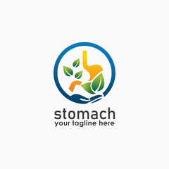Stomach Logo vector illustration design, Healthy Logo element icon, Stomach healthcare icon vector template