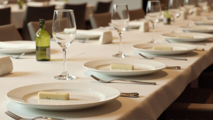 Fototapeta premium Table Setting: Invitation to Indulge