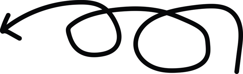 Collection hand drawn arrows.