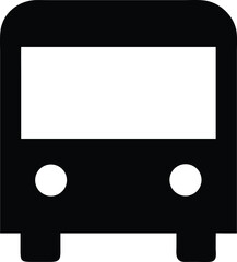 bus icon isolated on white background 