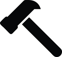 Hammer icon isolated on white background
