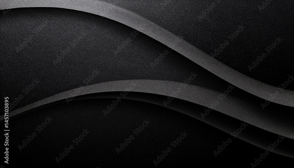 Aufkleber dark gray abstract background with textured layers and wavy lines